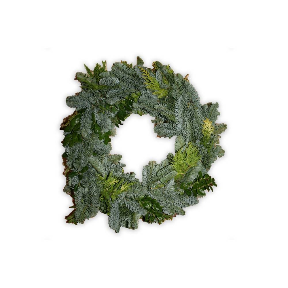 Nordmann kerstkrans 30 cm rond — 30 cm